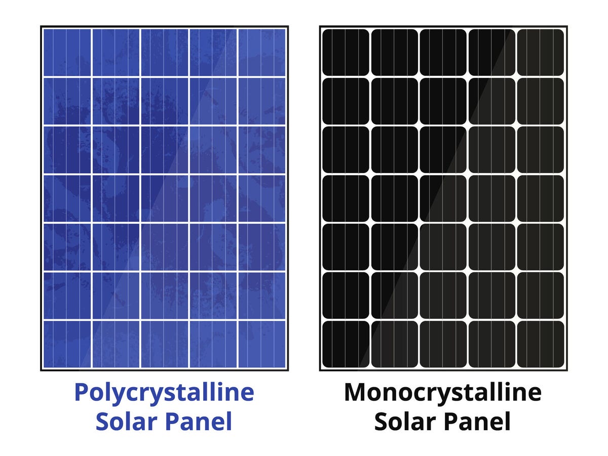 Panele monokrystaliczne mają wyższą sprawność niż polikrystaliczne