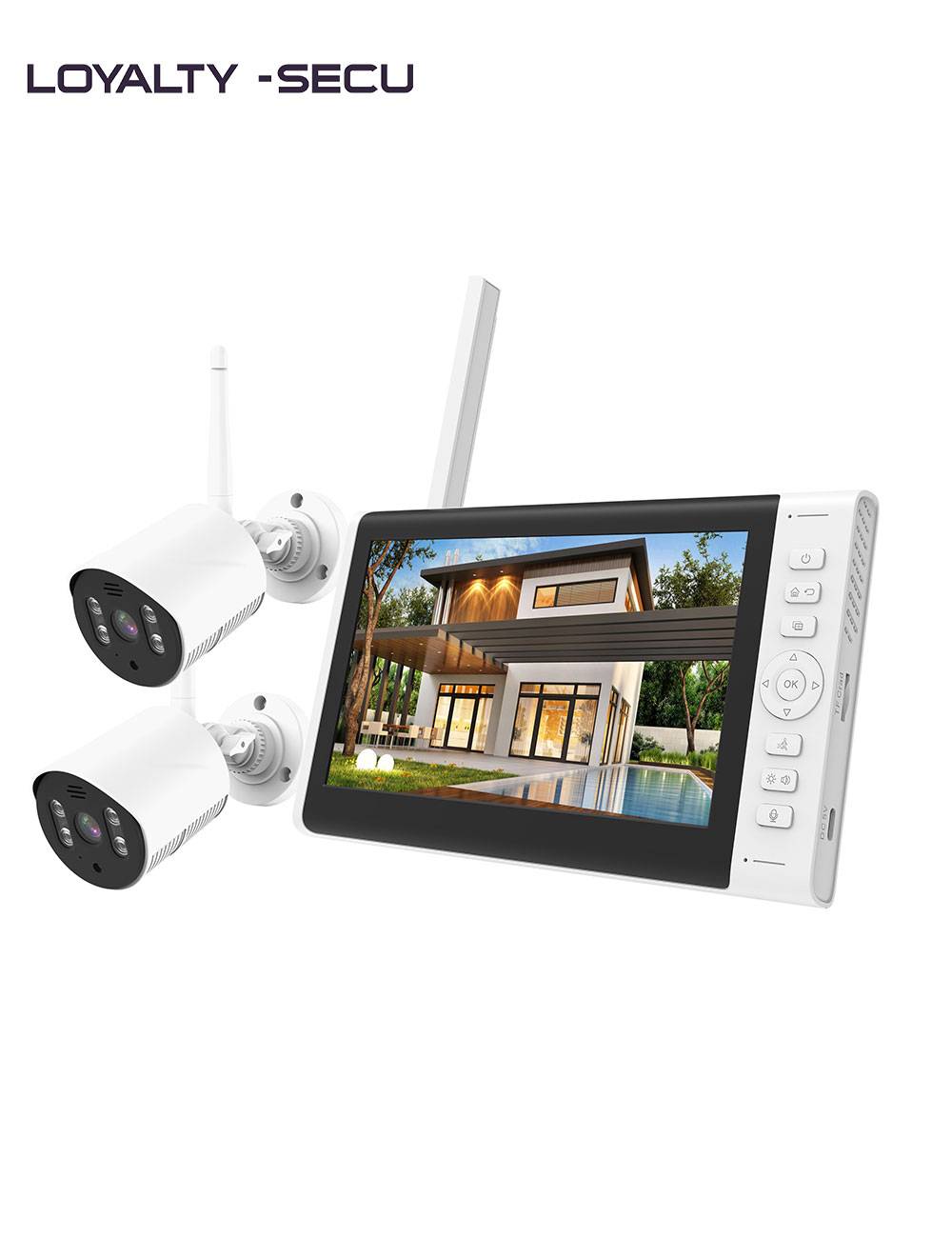 Kamera Wi-Fi z czerwonymi diodami podczerwieni nagrywająca ciemny pokój dziecięcy w nocy