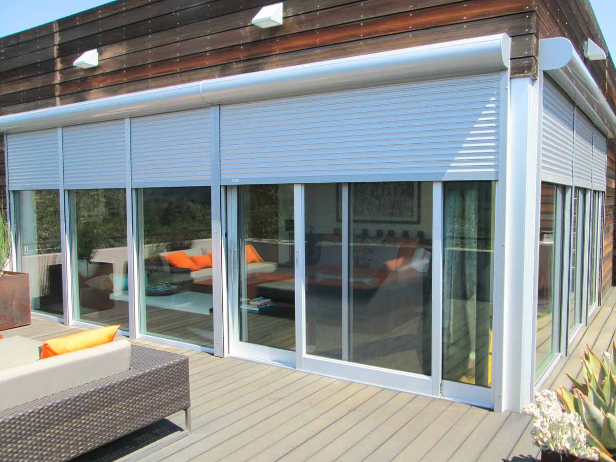 Elektryczny silnik tubowy wewnątrz skrzynki automatycznej rolety zewnętrznej